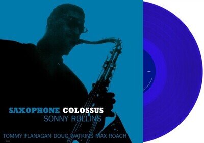 Sonny Rollins Saxophone Colossus Blue Vinyl LP 180 Gram New & Sealed
