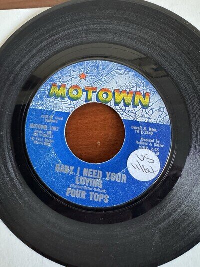 FOUR TOPS BABY I NEED YOUR LOVING
