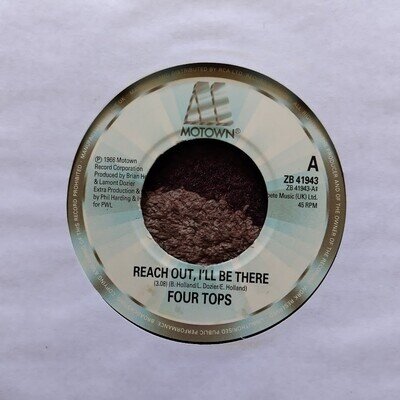 FOUR TOPS (REACH OUT I'LL BE THERE) 7 inch vinyl single - MOTOWN - 80's REMIX