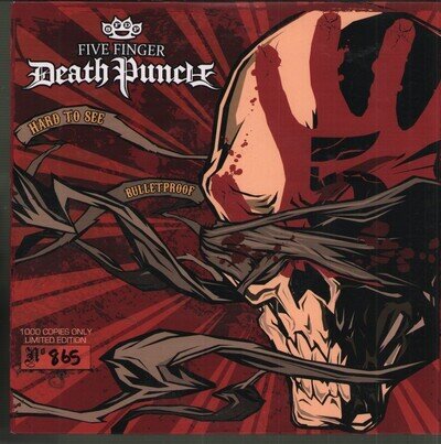 Five Finger Death Punch Hard To See 7" vinyl UK Prospect Park 2009 white vinyl 7