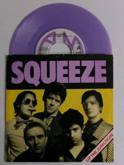 SQUEEZE UP THE JUNCTION A&M AMS 7444 CHRIS DIFFORD POP ROCK LILAC VINYL