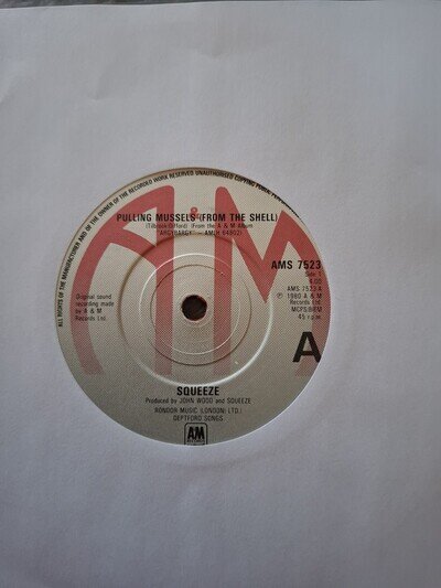 SQUEEZE - PULLING MUSSELS FROM A SHELL 7" RED VINYL(1980)