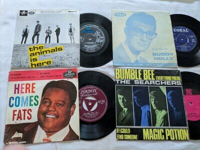 7" EP Collection ** FATS DOMINO, THE ANIMALS, THE SEARCHERS, BUDDY HOLLY.