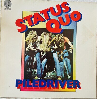 Status Quo – Piledriver 12" Black Vinyl LP Stereo 33 RPM Vertigo 1972 6360 082