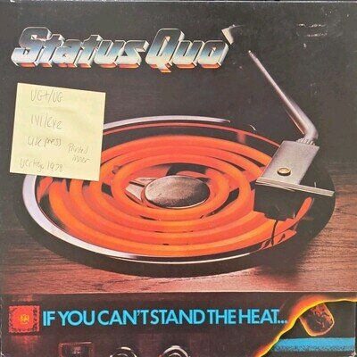Status Quo If You Can't Stand The Heat Vinyl Record VG+/VG 9102027 1978