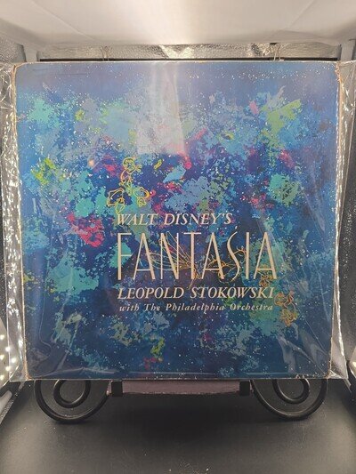Walt Disney FANTASIA 3LP set 1957 vintage w/ Intact Color Program VG/VG