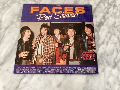 The Faces Featuring Rod Stewart: Vinyl LP 1980 Compilation Pickwick G+/VG-.