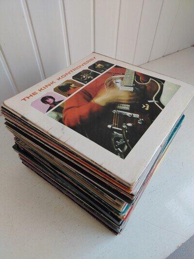 Vinyl LP Records x60 Job Lot Kinks Faces McCartney Dire Straits XTC Elvis etc