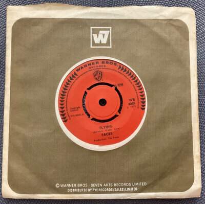 THE FACES - FLYING rare UK 1970 / ROCK / SMALL FACES ROD STEWART / NEAR MINT !!!