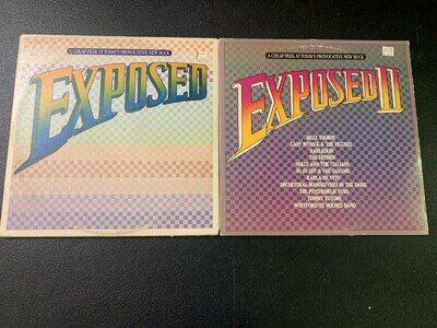 EXPOSED - Vol 1 & 2-CBS Vinyl 2 LP Set - Gatefold - 1981 - New Rock Compilation