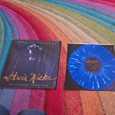 Stevie Nicks - Live In Concert 24 Karat Gold- Blue White Splatter 2LP Limited