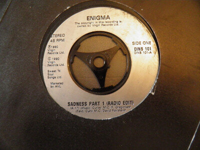 ENIGMA 7" SINGLE SADNESS PART 1 FROM 1990