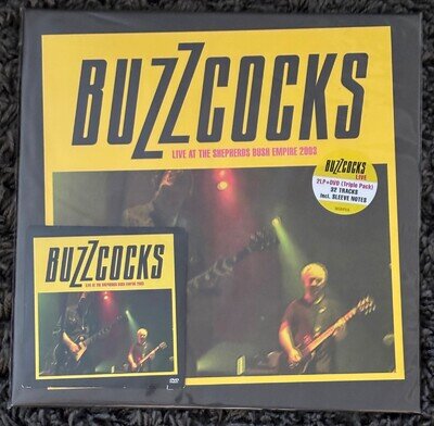 BUZZCOCKS - Live At Shepherds Bush Empire 2003 (Double 12" Vinyl LP + DVD) NEW