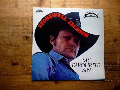 Stonewall Jackson My Favourite Sin Very Good Vinyl LP Record Album PRC 101
