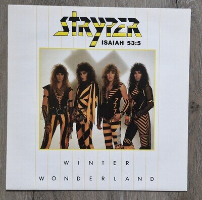 Stryper - Winter Wonderland 12" Vinyl Single UK 1985 12STRY1