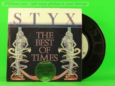 STYX BEST OF TIMES (137) 7" A&M