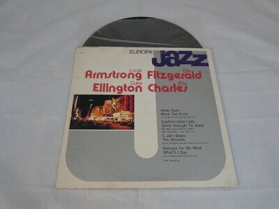 EUROPA JAZZ, EJ-1001 1981, LP 12 in, ARMSTRONG, ELLINGTON, FITZGERALD, CHARLES