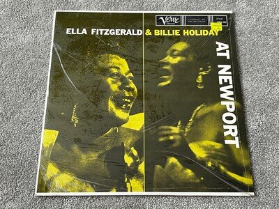 ELLA FITZGERALD & BILLIE HOLIDAY AT NEWPORT / NEW MINT 12" VINYL LP SHRINK WRAP