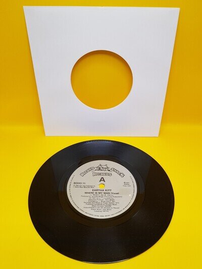 Eartha Kitt Where Is My Man 7” Vinyl Single Record 1983 Record Shack Records