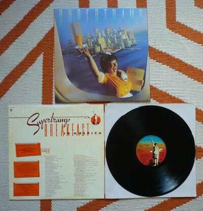 Supertramp Breakfast In America Vinyl UK 1979 A&M 1st Press A1B1 LP Orange Inner