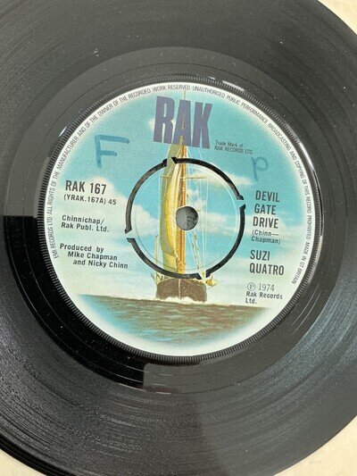 Suzi Quatro. Devil gate Drive. 7" vinyl 1974. RAK