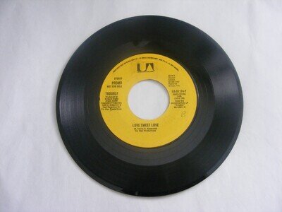 Trouble. Love Sweet Love (Stereo) / (Mono). Rock. Promo. US import. 1977.