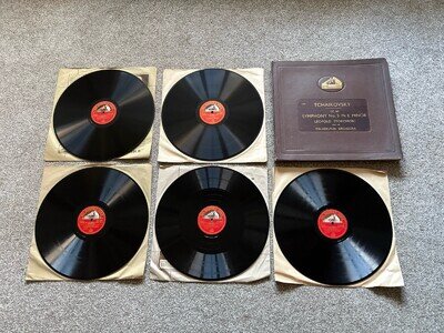Tchaikovsky Symphony No.5 In E Minor Op.64 X5 Records 12” Shellac Mint Con