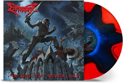 Dismember 'The God That Never Was' Red / Black / Blue Vinyl - NEW