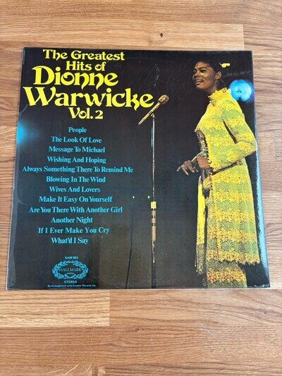 Dionne Warwick the Greatest Hits of Dionne Warwick Volume 2 Vinyl Record