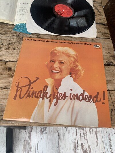 DINAH SHORE Dinah, Yes Indeed! EX+ con Vinyl LP Nelson Riddle plays perfect jazz