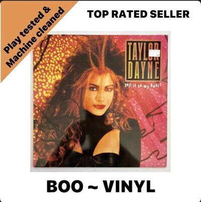 Vinyl Record - Taylor Dayne – Tell It To My Heart, Pop LP Album UK 1988 VG+ / EX