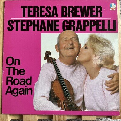 Teresa Brewer & Stephane Grappelli: On The Road Again Vinyl LP Album 1983 EX