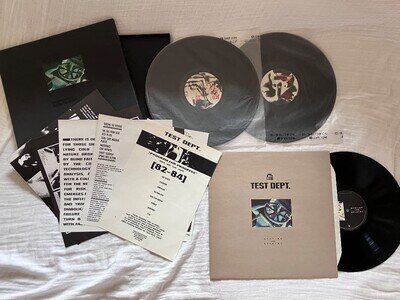 Test Dept Vinyl Analog Lp 12Inch 10 Pieces Set Bonus
