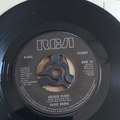 David Bowie Wild Is The Wind/Golden Years 1976 RCA 7" 45RPM Stereo BOW 10