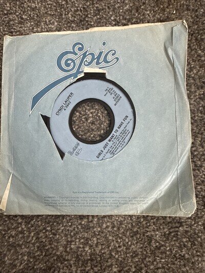 Cyndi Lauper - Girls Just Wanna Have Fun 7" Vinyl Single 1983