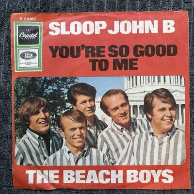 The Beach Boys Sloop John B 7-inch Vinyl Record, German Capitol K23183 1966