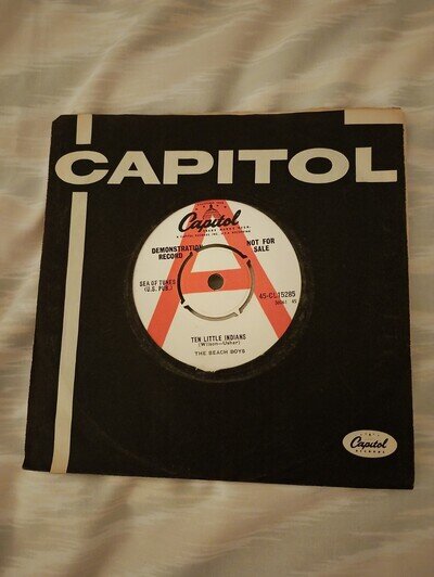 The Beach Boys Ten little Indians Capitol Demo 1962 Rare UK 45