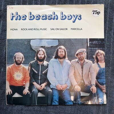The Beach Boys - Mona, Rock and Roll Music, Sail On Sailor, Marcella EP VG+ 1977