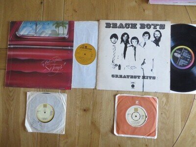 THE BEACH BOYS ~ 2 x VINYL LP ALBUMS + 2 x 45's BUNDLE - SEE LIST
