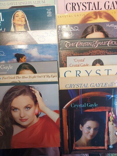 CRYSTAL GAYLE Bundle Of 15 LP Albums Vinyl Country Record Collection