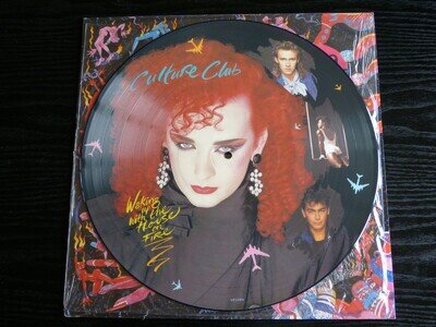 CULTURE CLUB WAKING UP WITH THE HOUSE ON FIRE U.K. PICTURE DISC MINT CONDITION