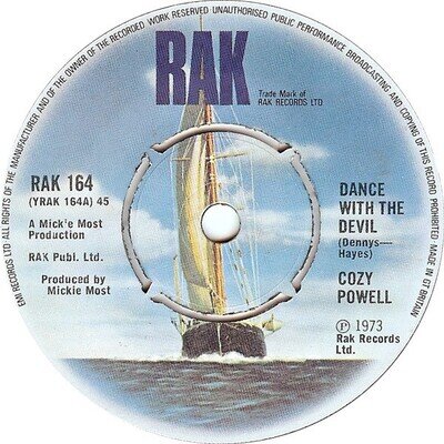 Cozy Powell - Dance With The Devil (7") (Very Good (VG)) - 3873371596 SEV13