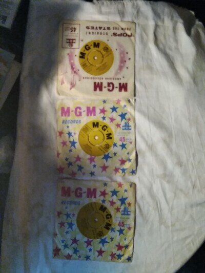 CONNIE FRANCIS 3 X 7 INCH VINYL SINGLES M.G.M 1950/60s ALL LISTED