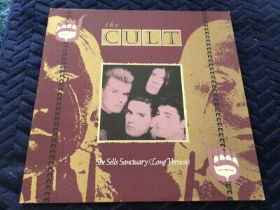 The Cult She sells sanctuary ( Long version) 12" vinyl single record.