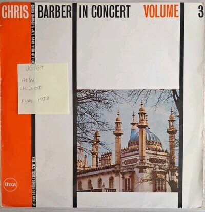 Chris Barber In Concert Volume 3 Vinyl Record VG/G+ NJL17 1958