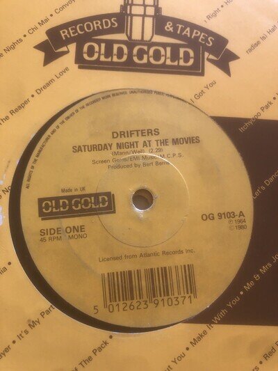 The Drifters EX Saturday Night At The Movies Old Gold OG 9103 At The Club