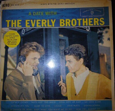 The Everly Brothers Gatefold Stereo A Date With The Everly Original 1960 LP