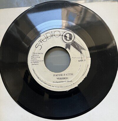 The Heptones – Fattie Fattie / Version 7” Jamaica Studio One Reissue VG+