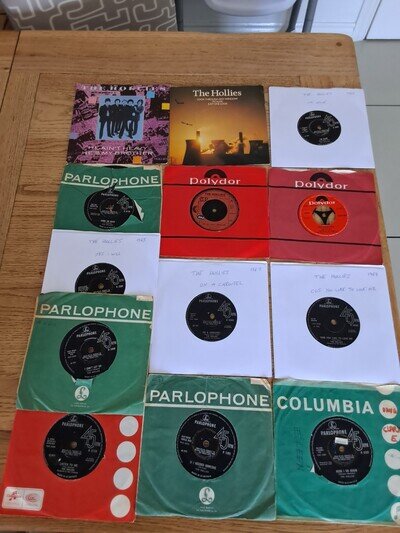 Job Lot Of 13 The Hollies 7"vinyls Conditions Look Vg