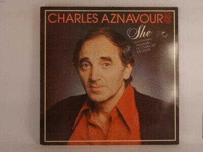 CHARLES AZNAVOUR SHE (378) 10 Track LP including Picture Sleeve MFP